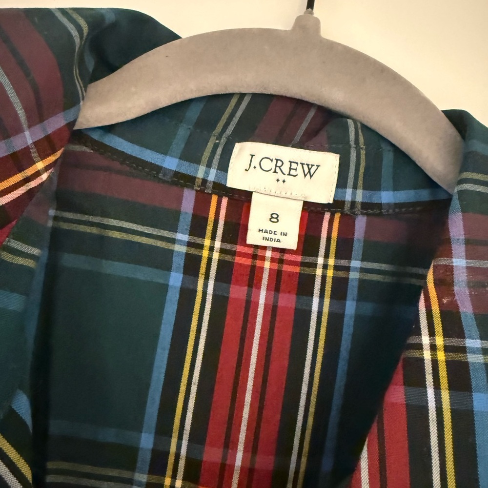 J. Crew Tartan Plaid Sleeveless Dress - Picture 2 of 3